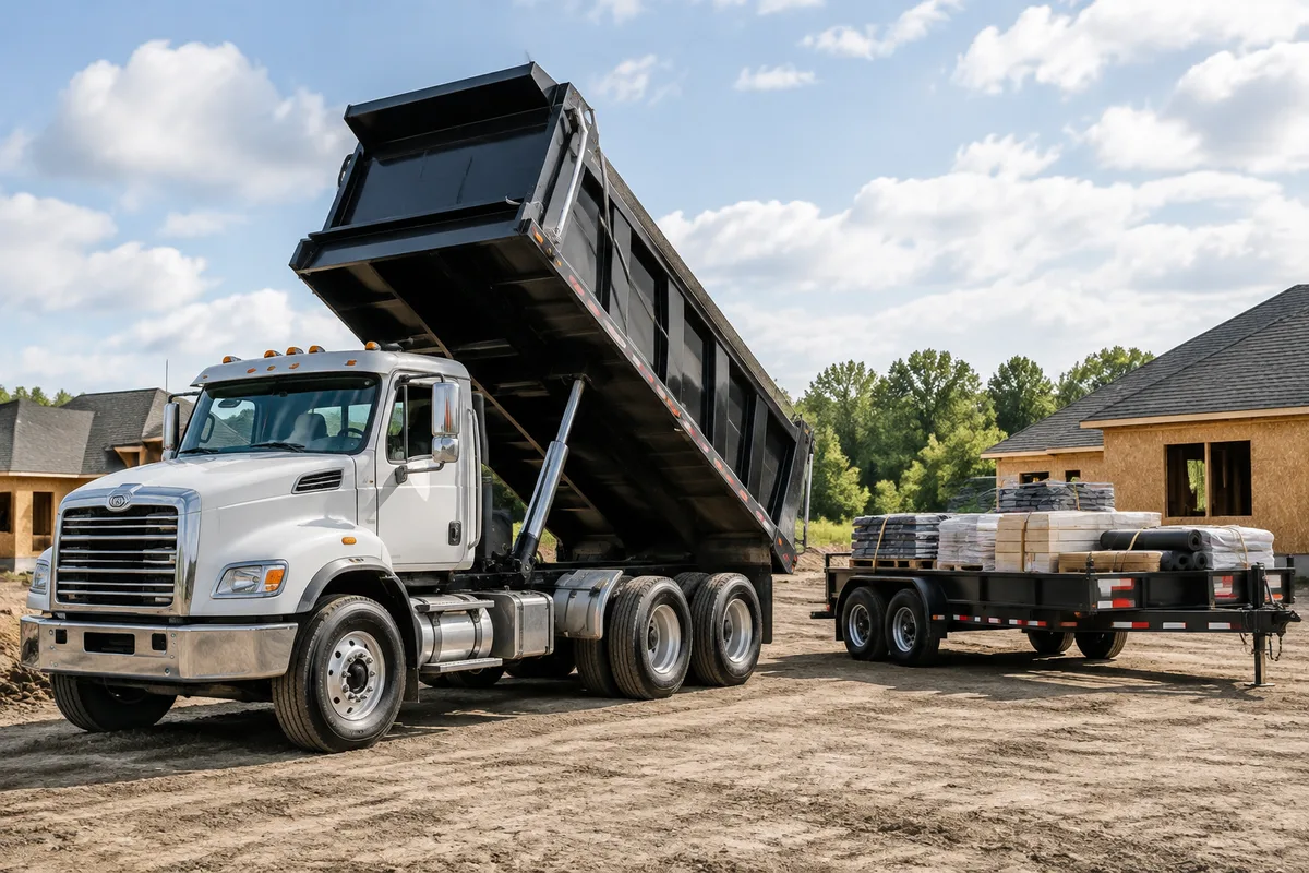 Dump Trucks & Material Trailers