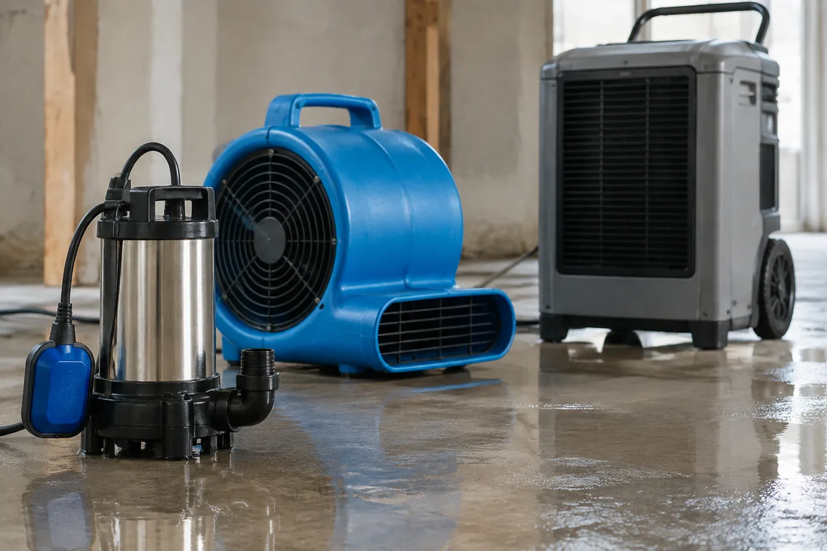 Submersible Pumps, Air Movers & Dehumidifiers