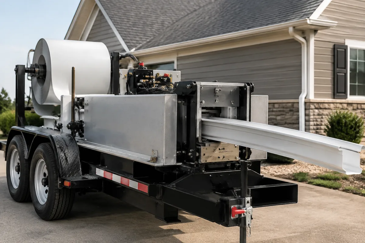 Trailer-Mounted Seamless Gutter Machine